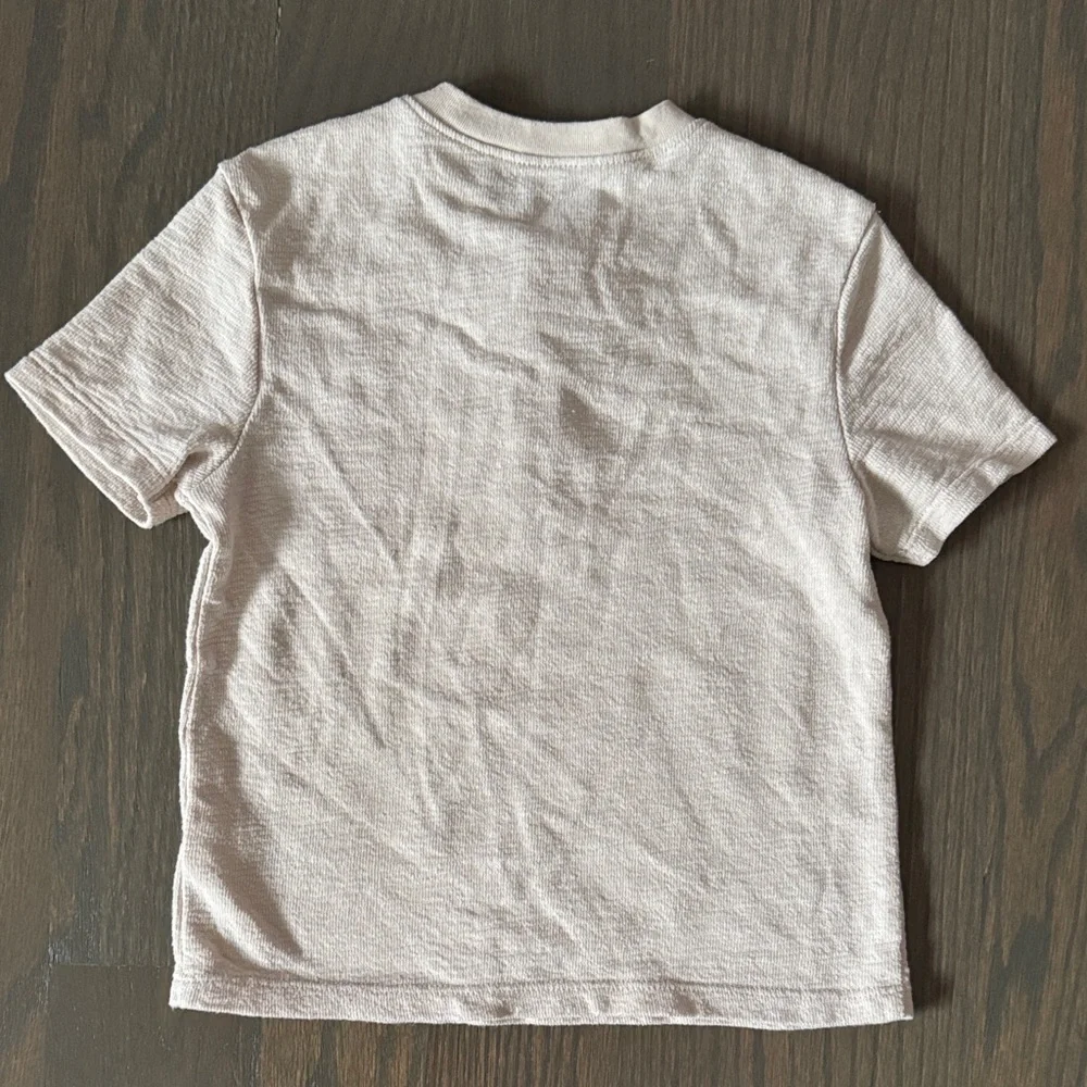 Old Navy Beige Short-Sleeve Pocket T-Shirt | 3T